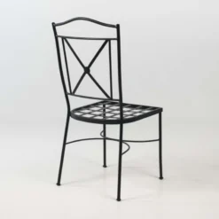 Jayso Pisa Chaise de jardin provençale en acier><noscript><img width=