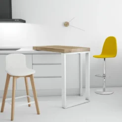 Cancio Play Tabouret réglable en hauteur tissu et pied métal><noscript><img width=