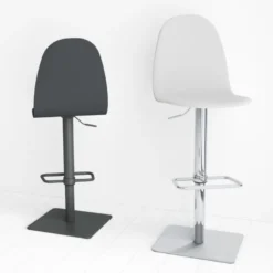 Cancio Play Tabouret réglable moderne en synthétique et métal> Tabouret Snack (assise +/- 65 Cm)|Tabouret De Bar (assise +/- 80 Cm)