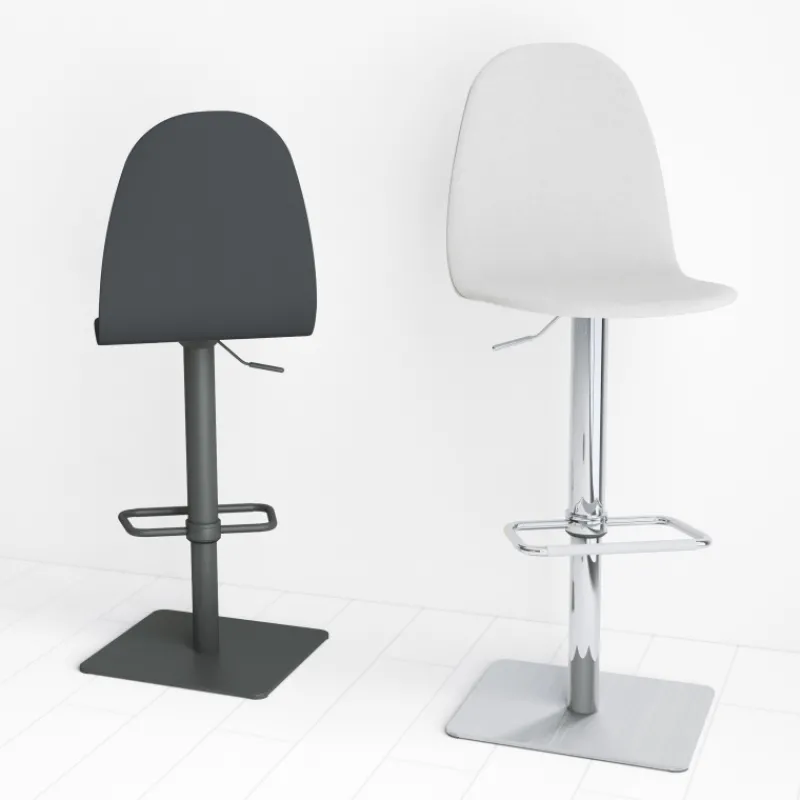 Cancio Play Tabouret réglable moderne en synthétique et métal> Tabouret Snack (assise +/- 65 Cm)|Tabouret De Bar (assise +/- 80 Cm)