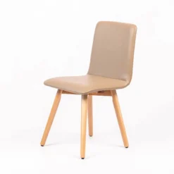 Sessio Plaza Chaise moderne rembourrée avec pieds en bois coniques> Chaise De Cuisine|Chaise De Salle à Manger