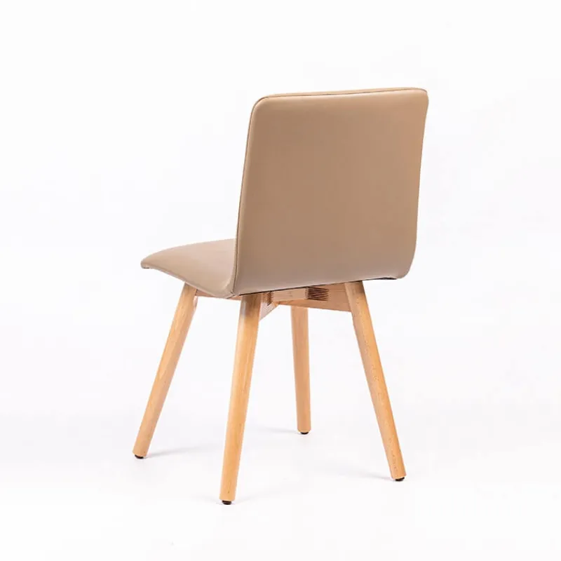 Sessio Plaza Chaise moderne rembourrée avec pieds en bois coniques> Chaise De Cuisine|Chaise De Salle à Manger