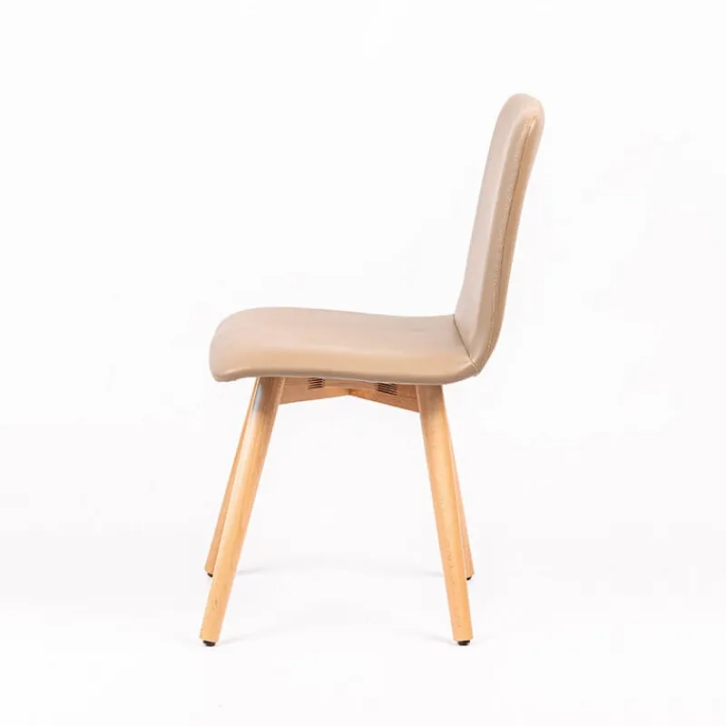 Sessio Plaza Chaise moderne rembourrée avec pieds en bois coniques> Chaise De Cuisine|Chaise De Salle à Manger
