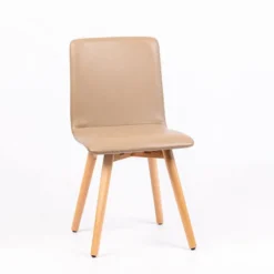 Sessio Plaza Chaise moderne rembourrée avec pieds en bois coniques><noscript><img width=