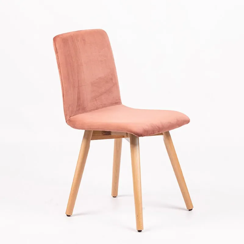 Sessio Plaza line Chaise en tissu avec dos matelassé et pieds en bois> Chaise De Salle à Manger|Chaise Salon