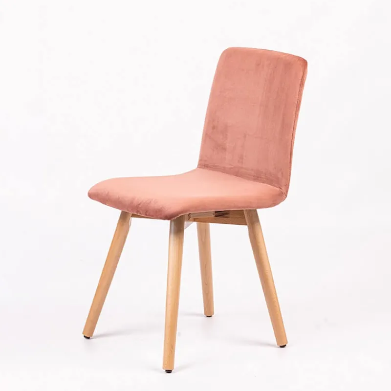 Sessio Plaza line Chaise en tissu avec dos matelassé et pieds en bois> Chaise De Salle à Manger|Chaise Salon