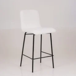 Sessio Plaza Tabouret snack moderne en tissu et pieds en métal> Tabouret Snack (assise +/- 65 Cm)|Tabouret De Bar (assise +/- 80 Cm)