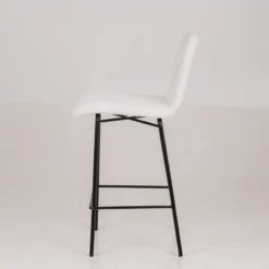 Sessio Plaza Tabouret snack moderne en tissu et pieds en métal><noscript><img width=