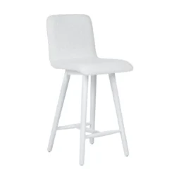 Sessio Plaza Tabouret snack scandinave en tissu et pieds coniques en bois> Tabouret Snack (assise +/- 65 Cm)|Tabouret De Bar (assise +/- 80 Cm)