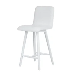 Sessio Plaza Tabouret snack scandinave en tissu et pieds coniques en bois><noscript><img width=