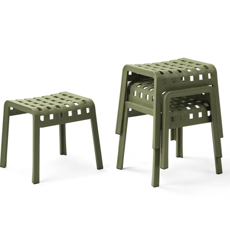 Poggio Tabouret bas design empilable en polypropylène> Tabouret Bas (assise +/- 45 Cm)