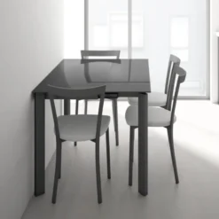 Cancio Poker Minor Table petit espace extensible en verre> Table De Cuisine|Table Pour Petit Espace