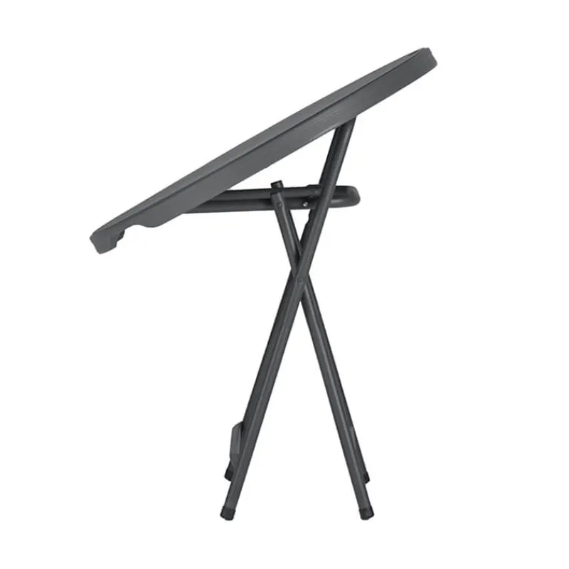 PraxisTable pliante ronde gris foncé> Table Pour Petit Espace