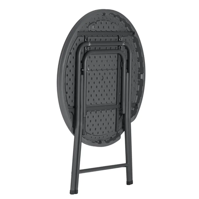 PraxisTable pliante ronde gris foncé> Table Pour Petit Espace