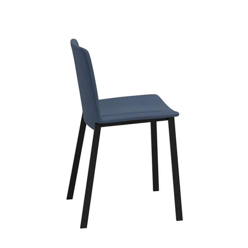 Perfecta Primera Chaise belge moderne rembourrée en simili avec pieds en métal> Chaise De Cuisine|Chaise De Salle à Manger