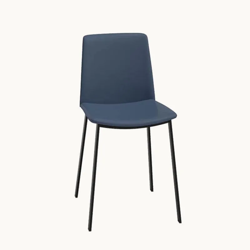 Perfecta Primera Chaise belge moderne rembourrée en simili avec pieds en métal> Chaise De Cuisine|Chaise De Salle à Manger