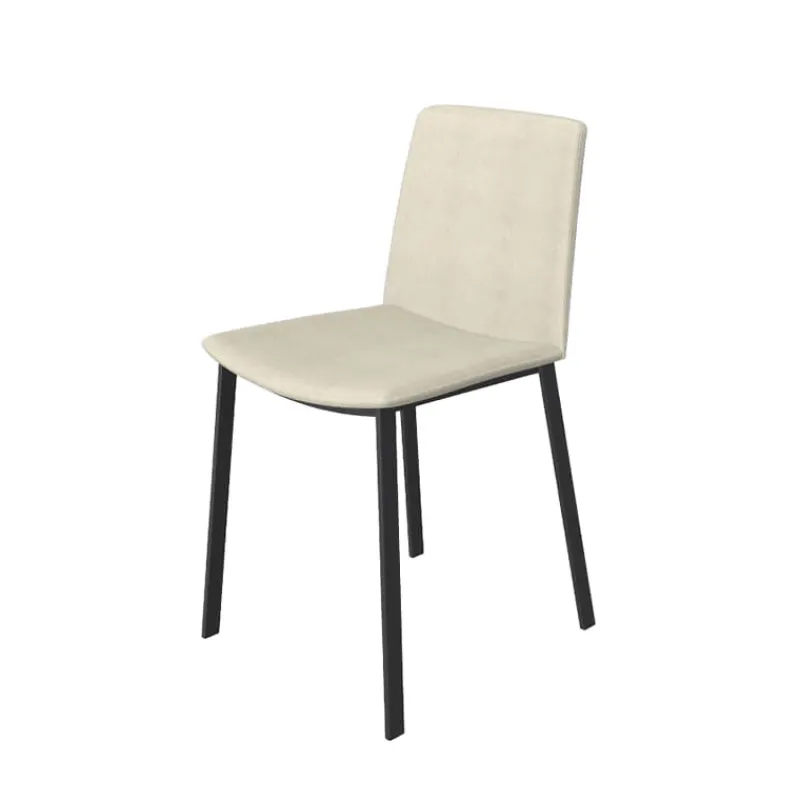 Perfecta Primera Chaise moderne tissu et pieds métal> Chaise De Salle à Manger