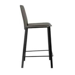 Perfecta Primera Tabouret snack belge rembourré en simili et pieds en métal><noscript><img width=