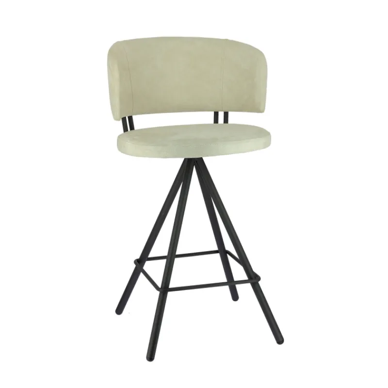 Perfecta Prélude Tabouret snack en tissu et pieds métal> Tabouret Snack (assise +/- 65 Cm)|Tabouret De Bar (assise +/- 80 Cm)