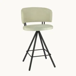 Perfecta Prélude Tabouret snack en tissu et pieds métal><noscript><img width=
