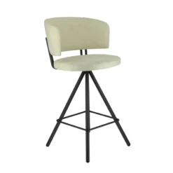 Perfecta Prélude Tabouret snack en tissu et pieds métal><noscript><img width=