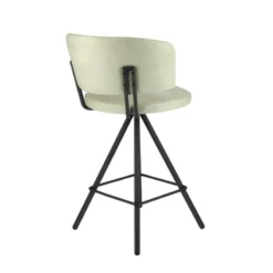 Perfecta Prélude Tabouret snack en tissu et pieds métal><noscript><img width=