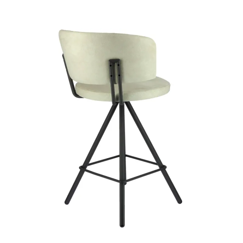 Perfecta Prélude Tabouret snack en tissu et pieds métal> Tabouret Snack (assise +/- 65 Cm)|Tabouret De Bar (assise +/- 80 Cm)