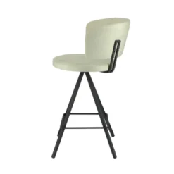 Perfecta Prélude Tabouret snack en tissu et pieds métal><noscript><img width=