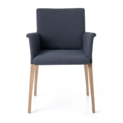 Mobitec Pure classic ® Fauteuil cocooning en tissu avec pieds en bois><noscript><img width=