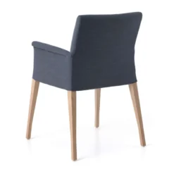 Mobitec Pure classic ® Fauteuil cocooning en tissu avec pieds en bois><noscript><img width=