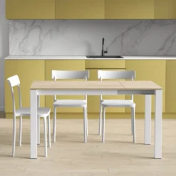 Cancio Puzzle Table de cuisine extensible en stratifié> Table De Cuisine|Table Pour Petit Espace