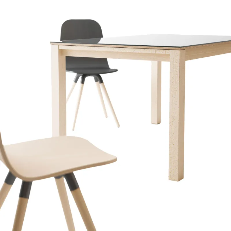 Cancio Quadra Table moderne en verre extensible> Table De Salle à Manger