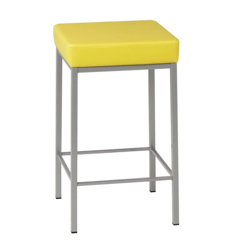 Perfecta Quadra Tabouret snack en simili et métal sans dossier> Tabouret Snack (assise +/- 65 Cm)|Tabouret De Bar (assise +/- 80 Cm)