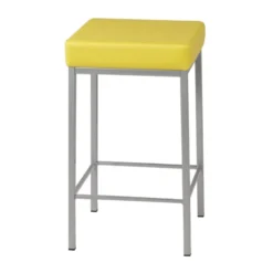 Perfecta Quadra Tabouret snack en simili et métal sans dossier> Tabouret Snack (assise +/- 65 Cm)|Tabouret De Bar (assise +/- 80 Cm)