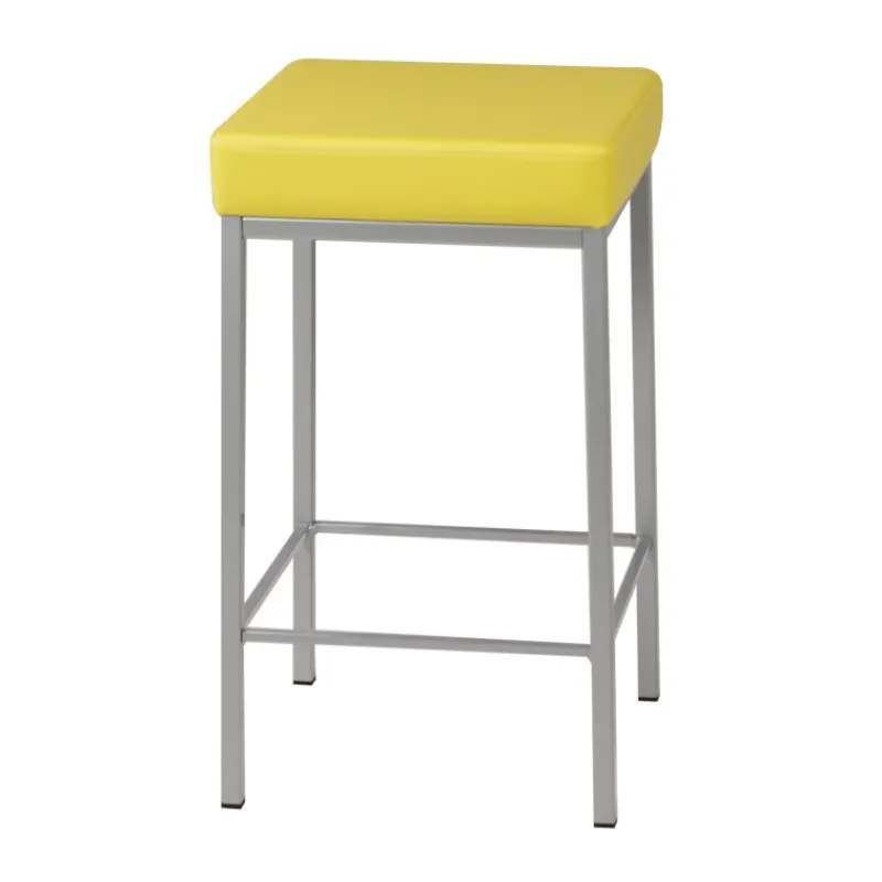 Perfecta Quadra Tabouret snack en simili et métal sans dossier> Tabouret Snack (assise +/- 65 Cm)|Tabouret De Bar (assise +/- 80 Cm)