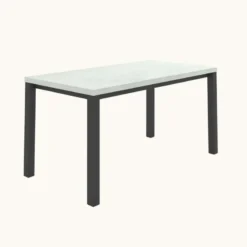 Perfecta Qube Table snack rectangulaire intemporelle en stratifié avec pieds en métal><noscript><img width=