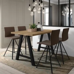 Perfecta Querido Table snack moderne de salle à manger en stratifié><noscript><img width=