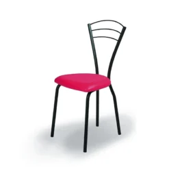 Carrier Rebecca Chaise contemporaine française en métal avec assise rembourrée> Chaise De Cuisine