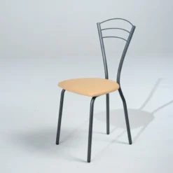 Carrier Rebecca Chaise contemporaine française en métal avec assise rembourrée><noscript><img width=