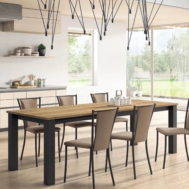 Perfecta Reina Chaise de cuisine contemporaine en métal et simili> Chaise De Cuisine