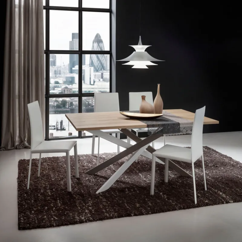 La primavera Renzo Table de salle à manger design en stratifié> Table De Salle à Manger