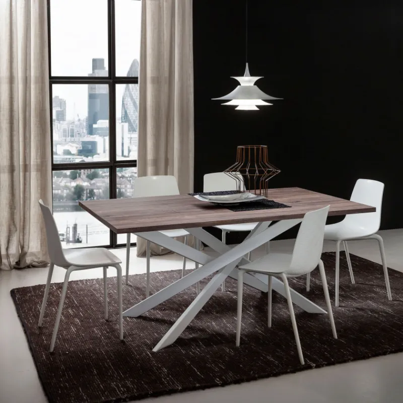 La primavera Renzo Table de salle à manger design en stratifié> Table De Salle à Manger