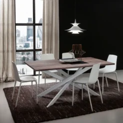 La primavera Renzo Table de salle à manger design extensible en stratifié><noscript><img width=