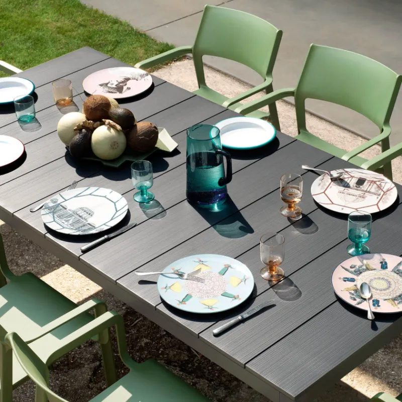 Rio Alu Table d'extérieur moderne extensible en aluminium> Table De Jardin