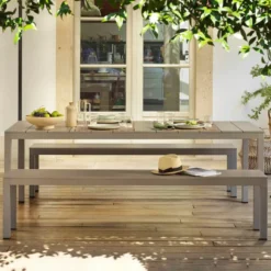 Rio Table de jardin en aluminium rectangulaire fabriquée en Italie> Table De Jardin