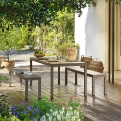 Rio Table de jardin en aluminium rectangulaire fabriquée en Italie><noscript><img width=