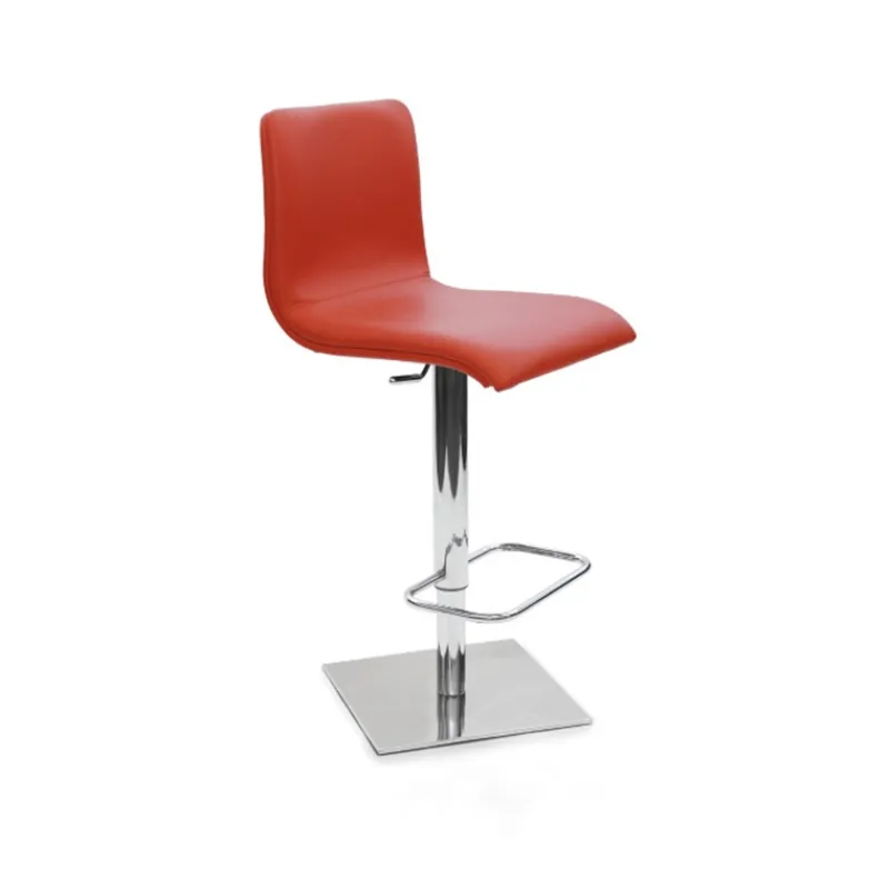 Peressini Rio Tabouret réglable en hauteur en synthétique et métal chromé> Tabouret Réglable En Hauteur|Tabouret Snack (assise +/- 65 Cm)