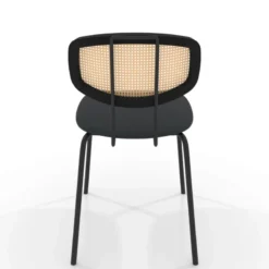 Perfecta Ritmo Chaise rétro avec dossier en cannage rotin et assise en simili><noscript><img width=