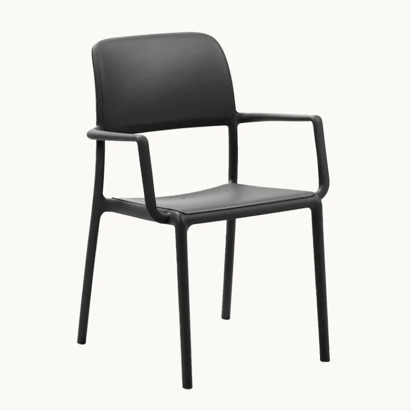 Riva Fauteuil en polypropylène empilable> Chaise De Cuisine|Chaise De Salle à Manger