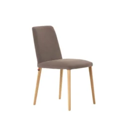 Mobitec Rob C01 ® Chaise moderne en tissu rembourrée avec pieds en bois massif> Chaise De Salle à Manger|Chaise Salon